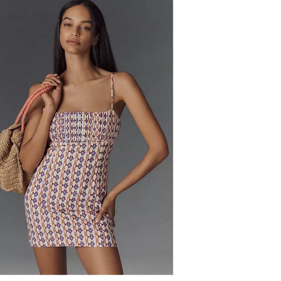 Anthropologie Dresses & Skirts - Anthropologie The Ophelia Sleeveless Linen Slim Mini Dress by Maeve 14 purple